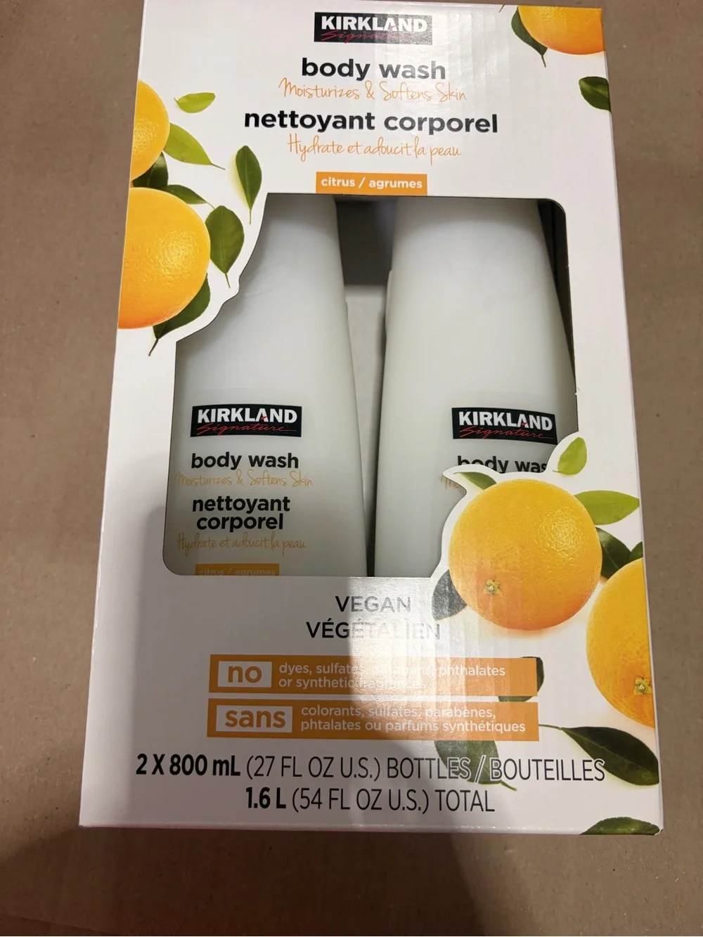Kirkland Signature White Citrus Body Wash Twin Pack new value duo pack
